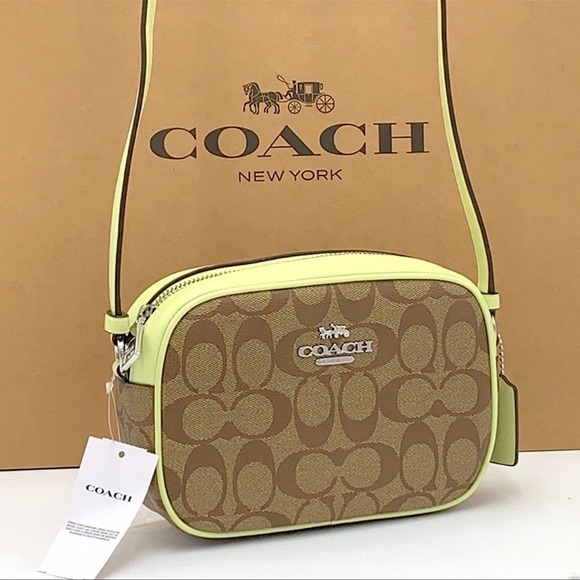 Coach Mini Jamie Camera Bag In Signature Canvas
SV/Khaki/Pale Lime
NWT - Picture 5 of 16